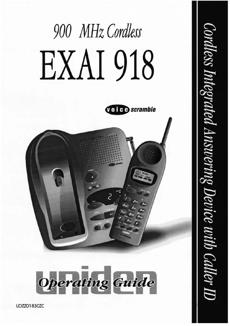 First page image of the manual for EXAI 918