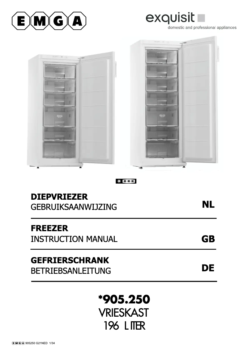 First page image of the manual for 905250
