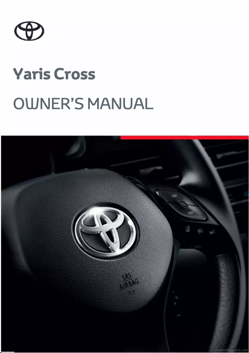 First page image of the manual for Yaris Cross (2023)
