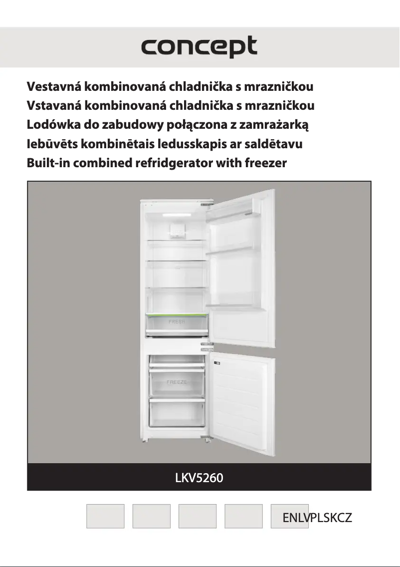 First page image of the manual for LKV5260