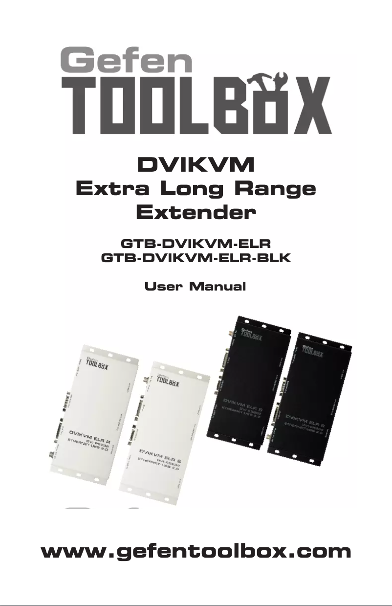 First page image of the manual for GTB-DVIKVM-ELR