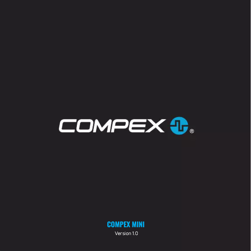 Page 1 of the manual User Manual Compex Mini