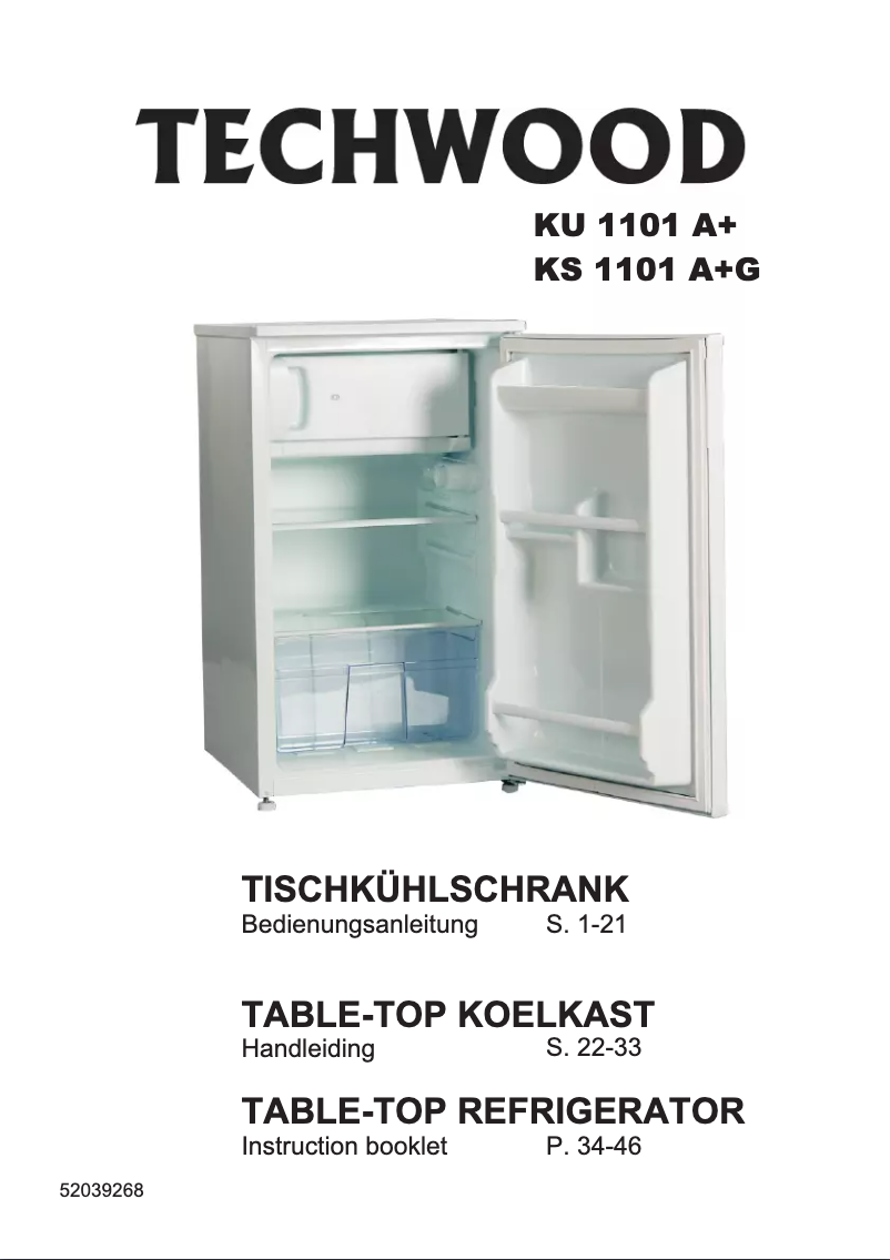 First page image of the manual for KS 1101