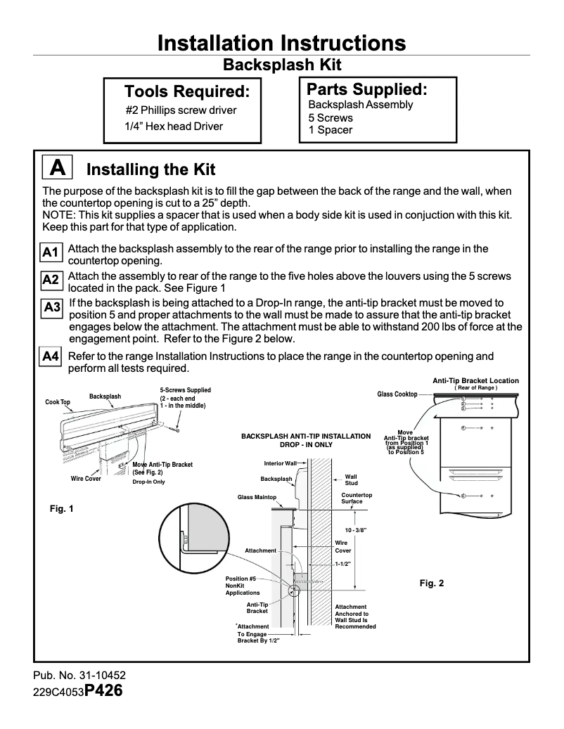 Page 1 of the manual User Manual GE JXS36WW