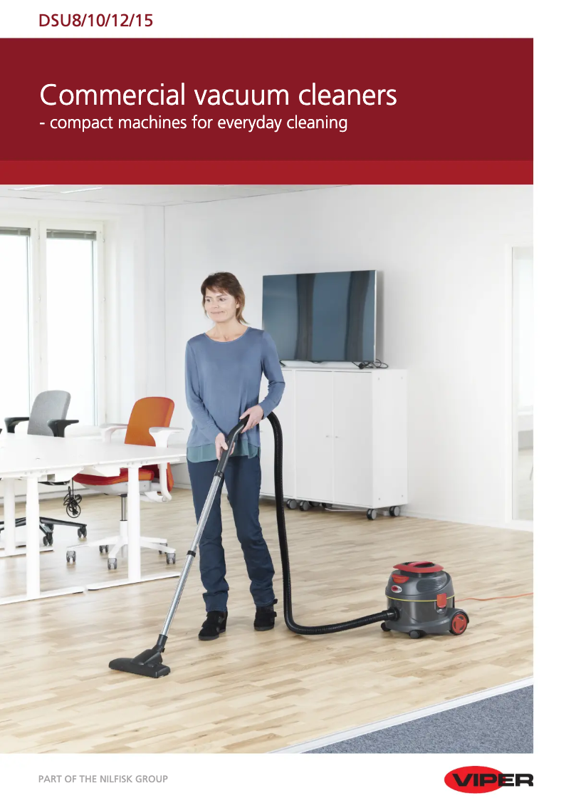 Page 1 of the manual Brochure Nilfisk DSU10