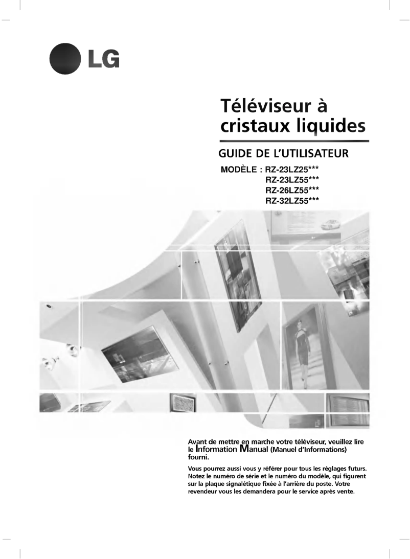 First page image of the manual for RZ-23LZ55