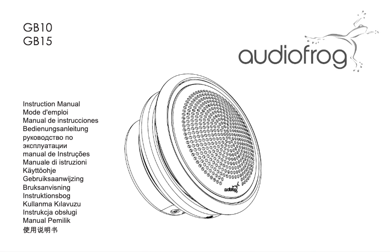 Page 1 of the manual User Manual Audiofrog GB10