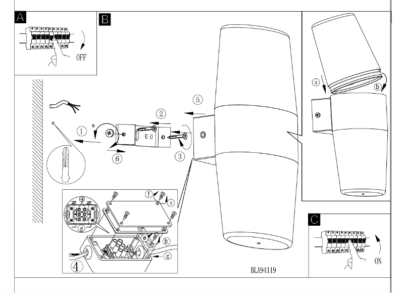 Page 1 of the manual User Manual Eglo Ravarino
