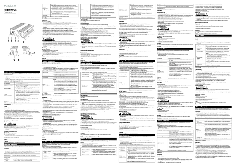 Page 1 of the manual User Manual Nedis PIMS600W12E