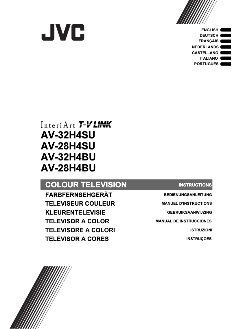 First page image of the manual for AV28H4BU
