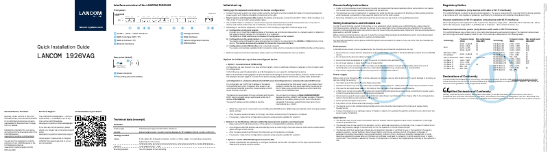 Image de la première page du manuel de l'appareil 1926VAG