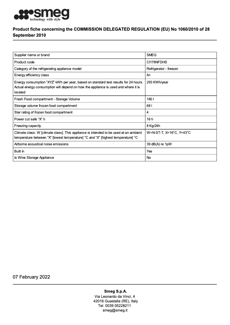 First page image of the manual for CI178NFDHS