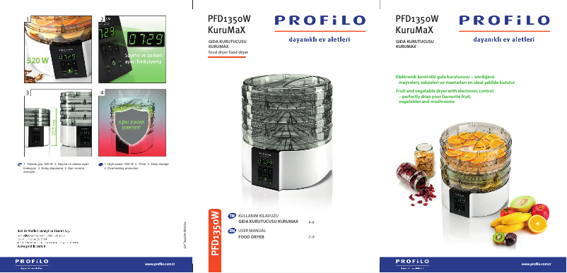 Page 1 of the manual User Manual Profilo PFD1350W