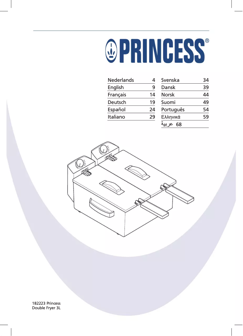 First page image of the manual for Double Fryer 3L 182223