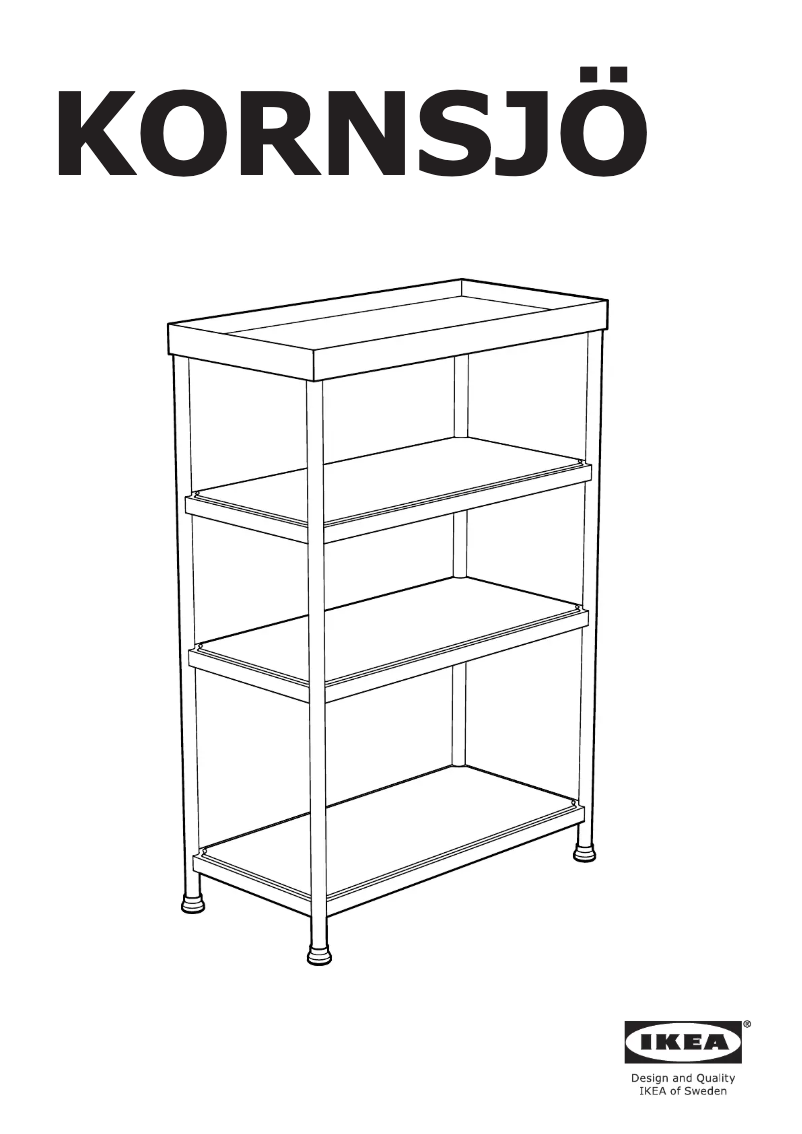 First page image of the manual for KORNSJÖ 504.554.13