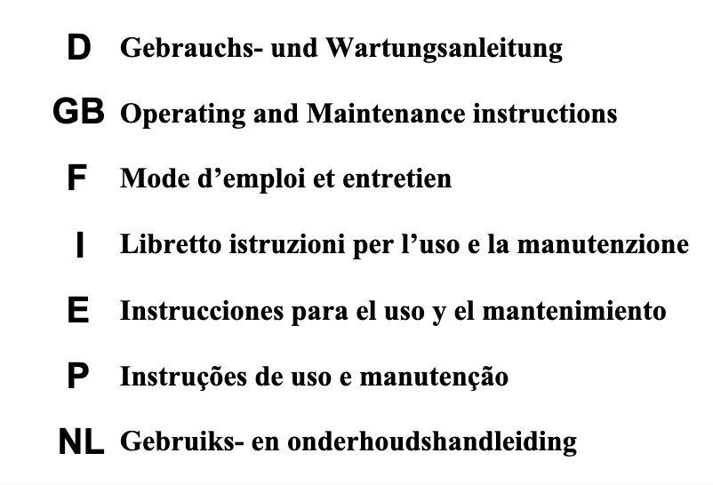 First page image of the manual for CHFA 190