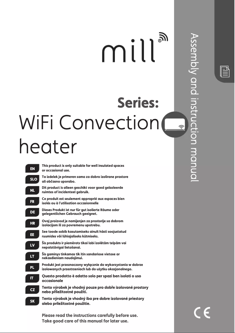 First page image of the manual for CO1200WIFI3