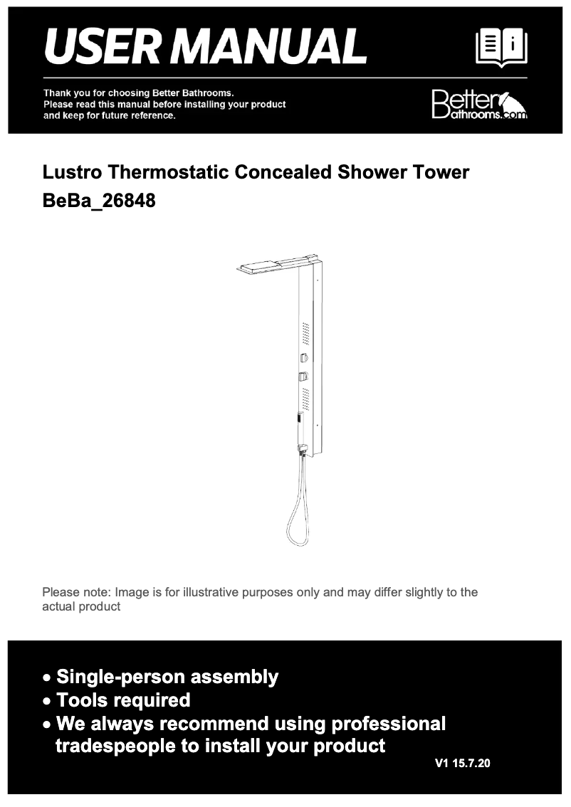 Page 1 of the manual User Manual Lustro BeBa_26848