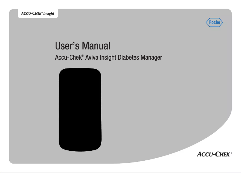 First page image of the manual for Aviva Insight Diabetes Manager