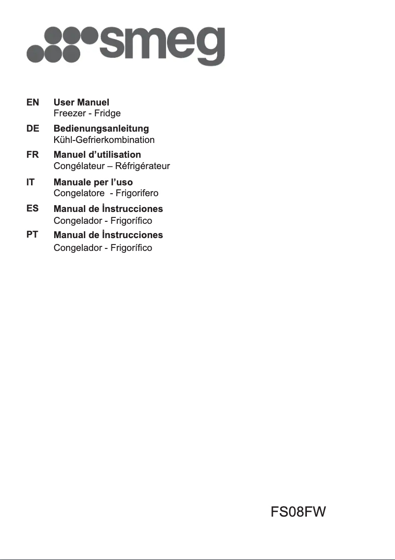 First page image of the manual for FS08FW