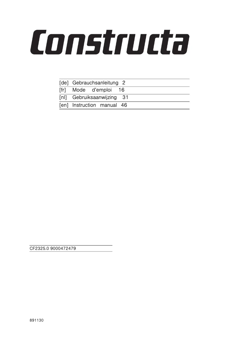 First page image of the manual for CF232520