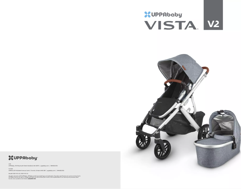 Page 1 of the manual User Manual UPPAbaby Vista V2