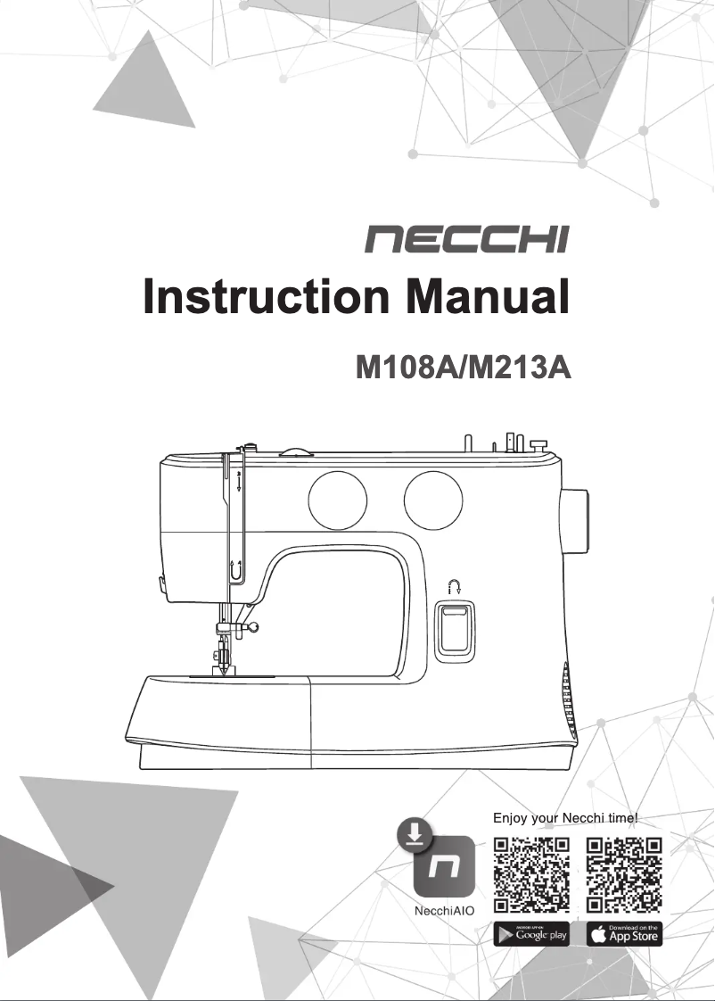 Page 1 of the manual User Manual Necchi M213A