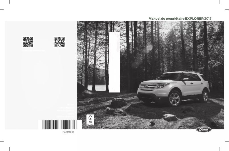 Page 1 of the manual User Manual Ford Explorer (2015)