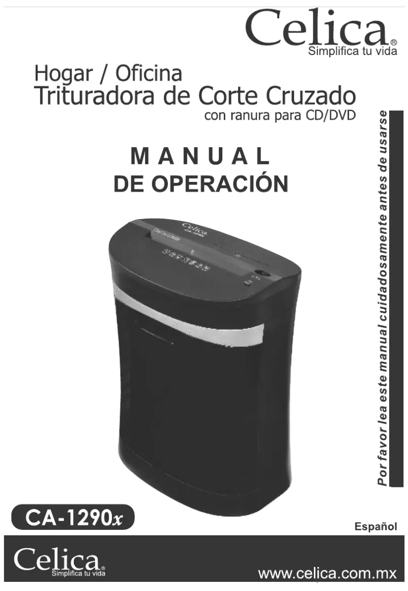 First page image of the manual for CA-1290X