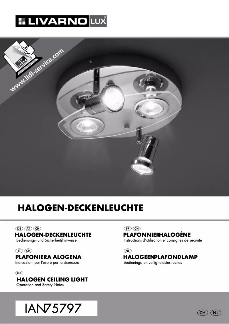 Page 1 of the manual User Manual Livarno Lux IAN 75797