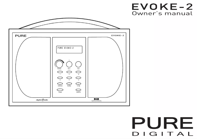 Page 1 of the manual User Manual Pure Evoke 2
