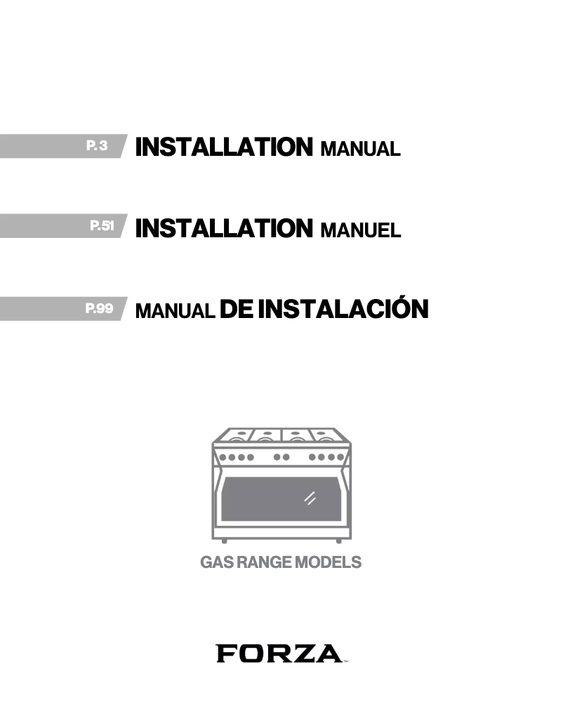 Page 1 of the manual User Manual Glem Gas FR304GN