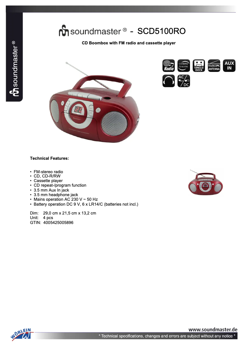 First page image of the manual for SCD5100