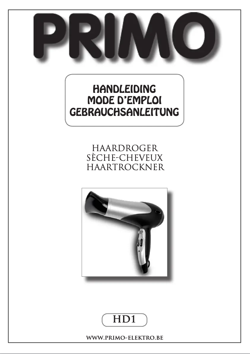 Page 1 of the manual User Manual Primo HD1
