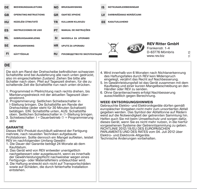 Image de la première page du manuel de l'appareil 25010