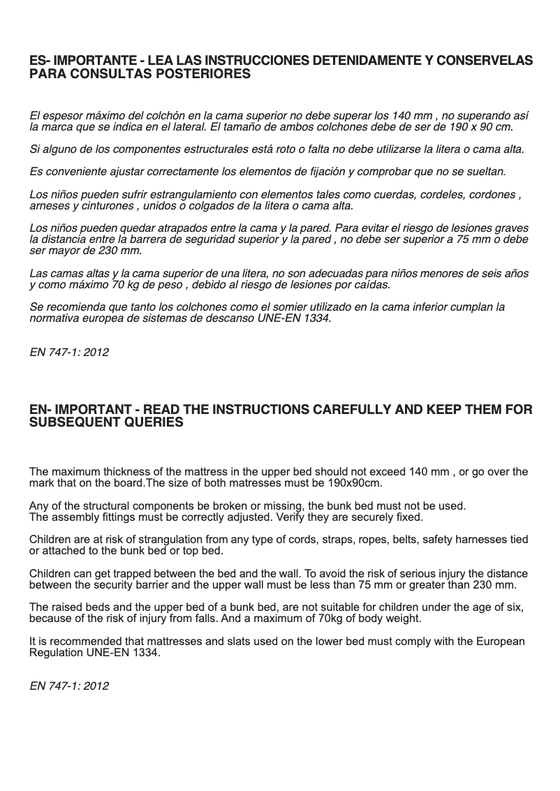 First page image of the manual for Pino