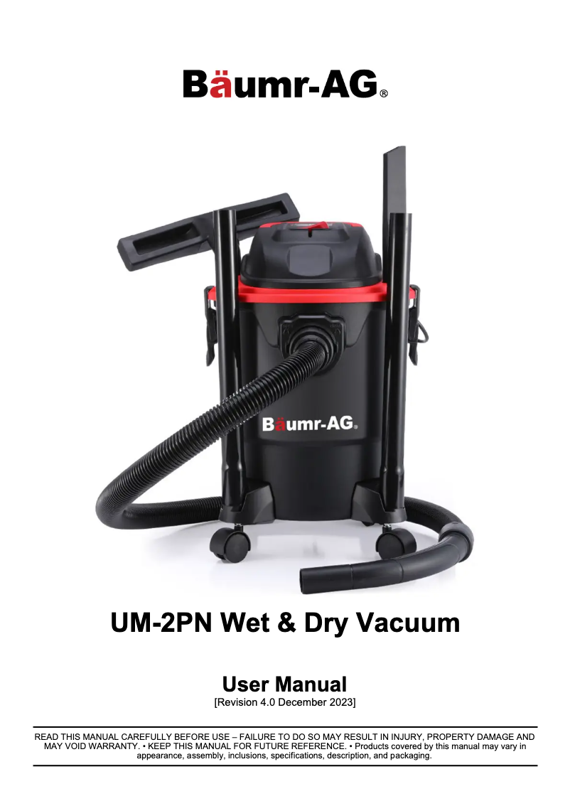 Image de la première page du manuel de l'appareil UM-2PN