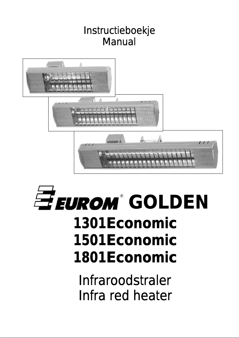 Page 1 of the manual User Manual Eurom Golden 1801 Economic