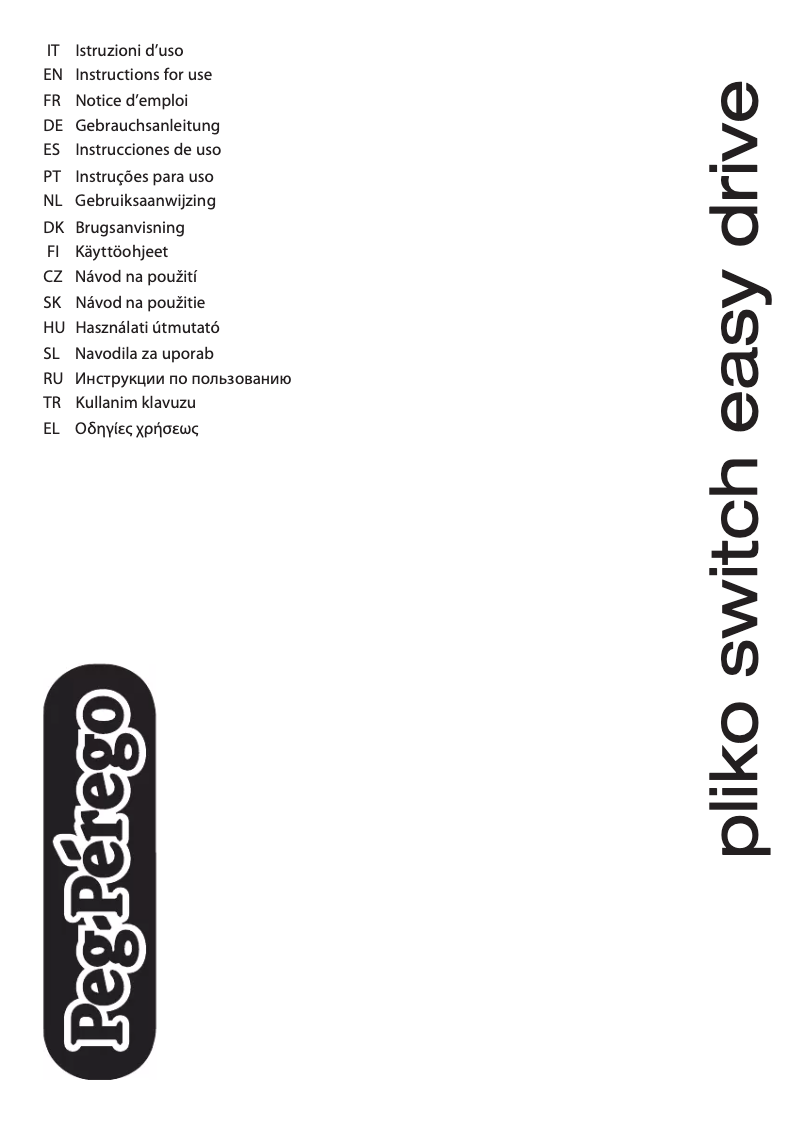 Page 1 of the manual User Manual Peg Perego Pliko Switch Easy Drive