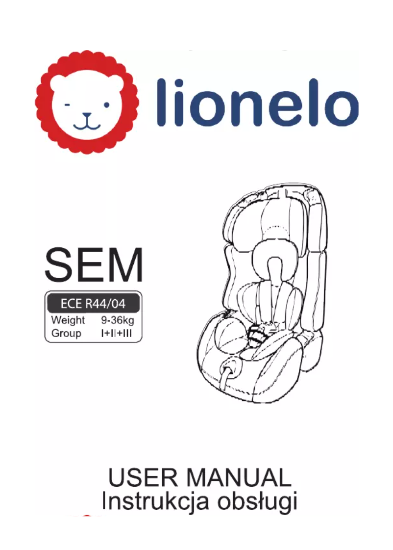 Page 1 de la notice Manuel utilisateur Lionelo Sem