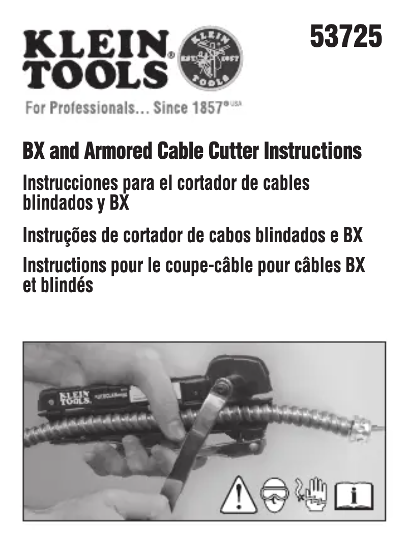 Page 1 of the manual User Manual Klein Tools 53725