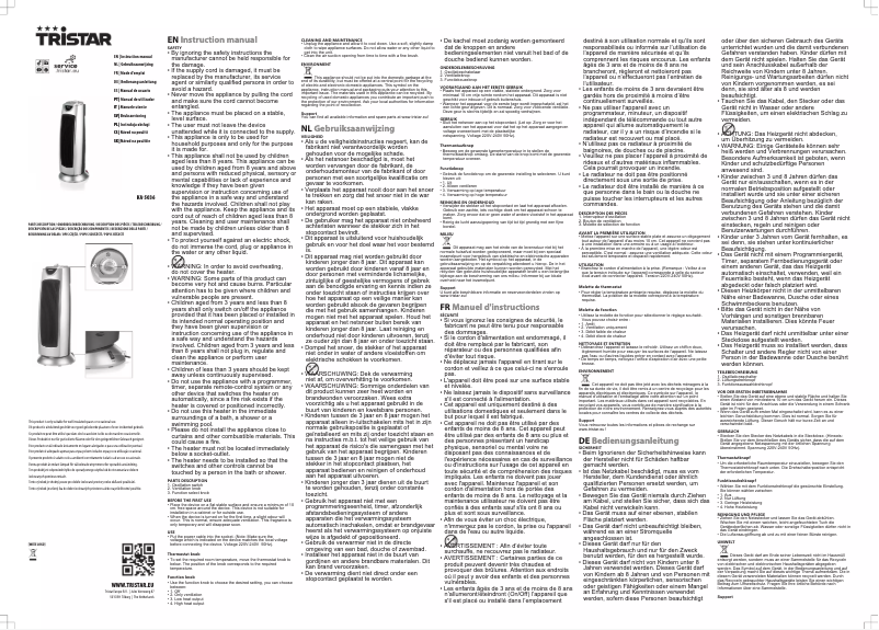 Page 1 of the manual User Manual TriStar KA-5036