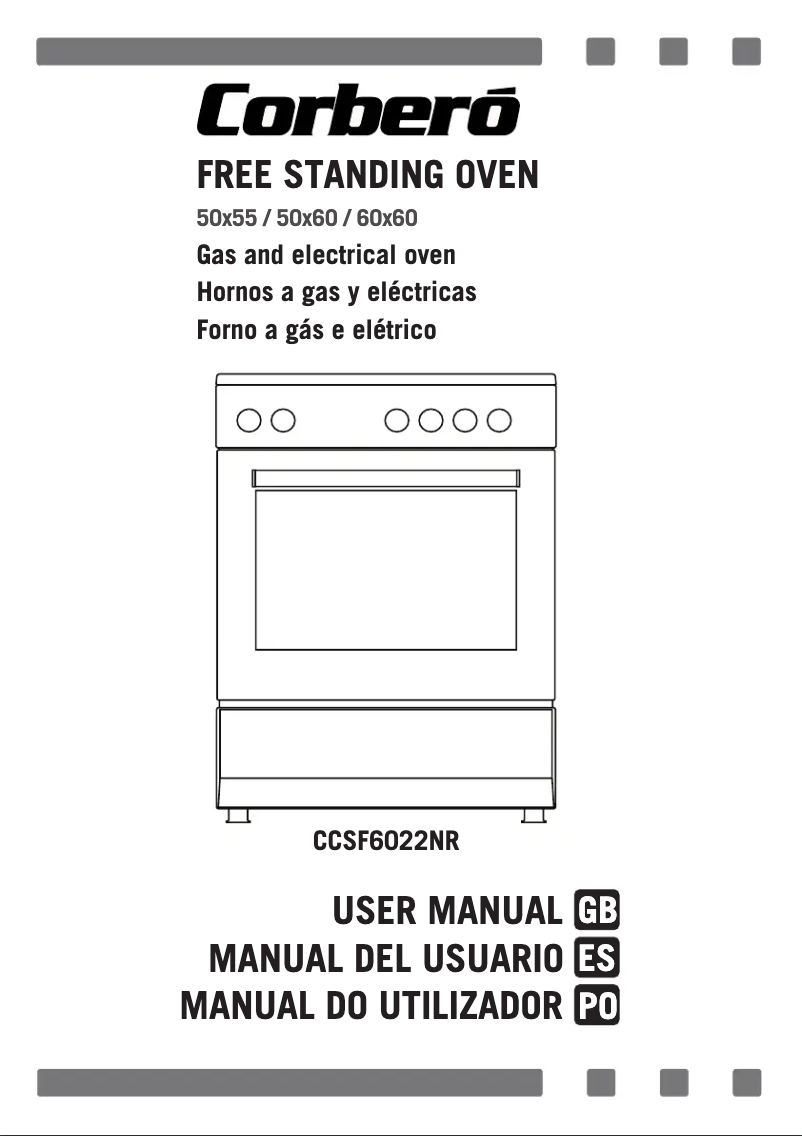 First page image of the manual for CCSF6022NR