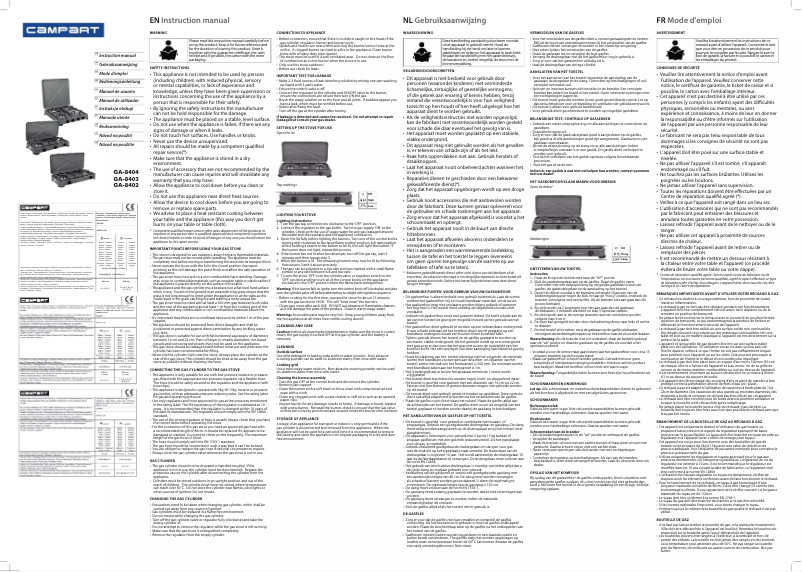 First page image of the manual for GA-8404