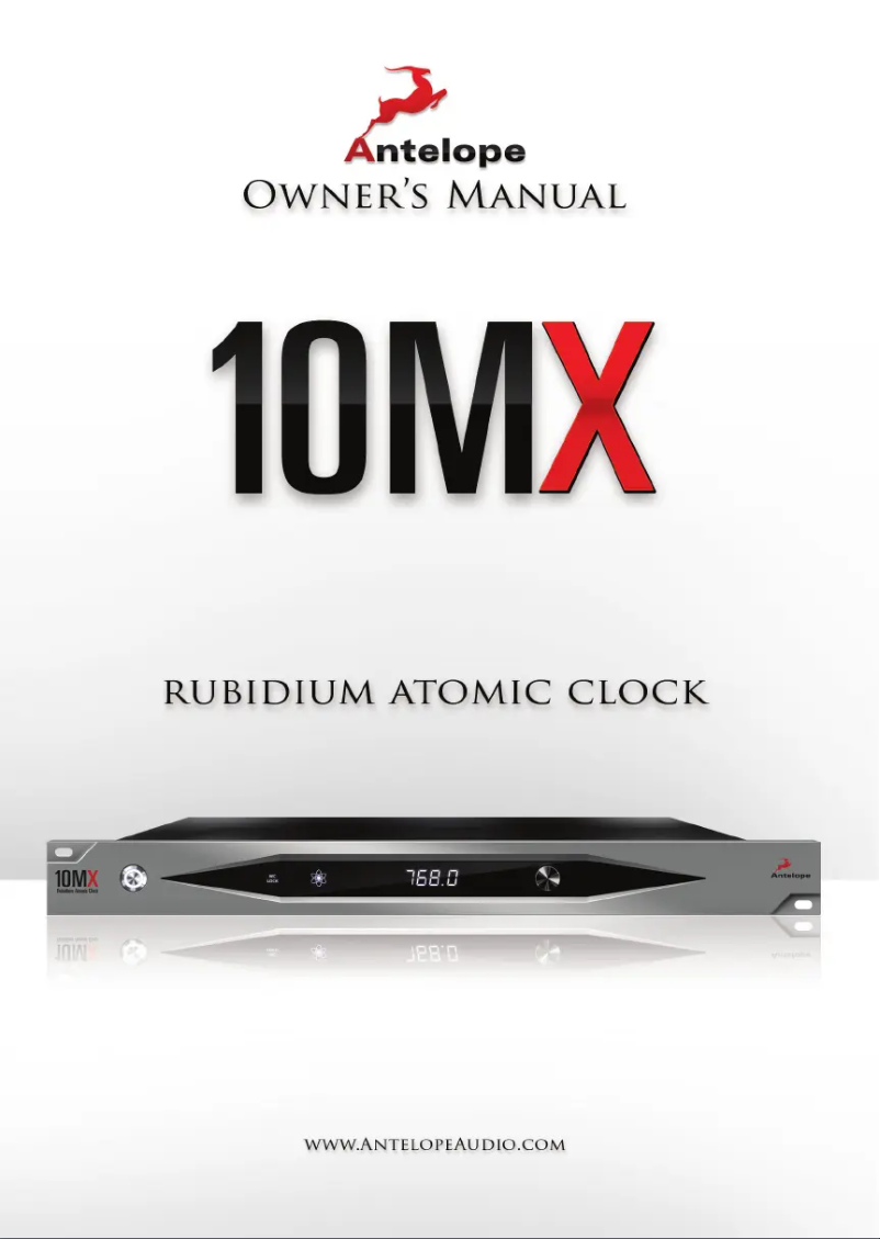 First page image of the manual for 10MX