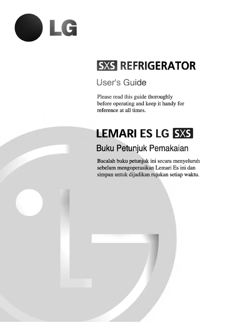 Page 1 of the manual User Manual LG GR-B197EC
