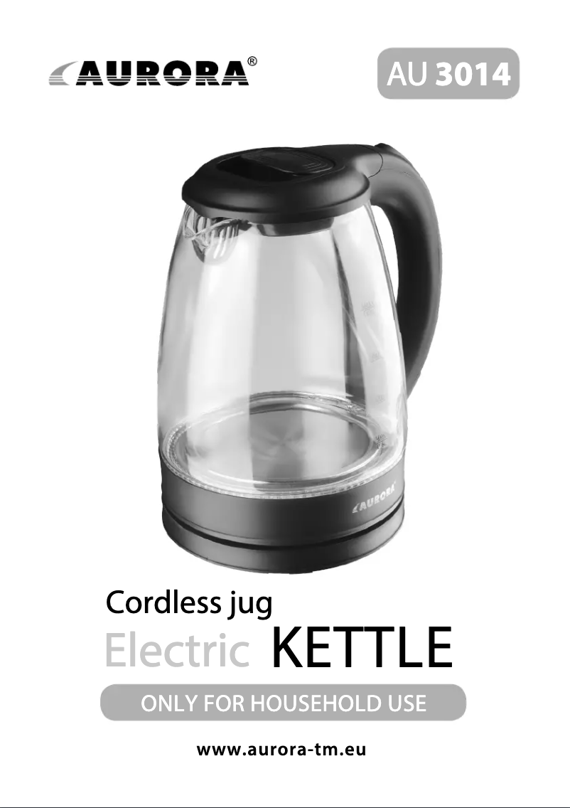 First page image of the manual for AU3014