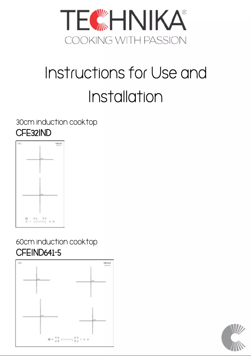 Page 1 de la notice Manuel utilisateur Technika CFEIND641-5
