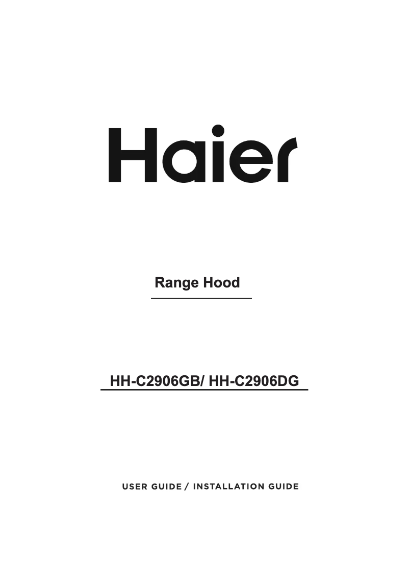 First page image of the manual for HH-C2906GB