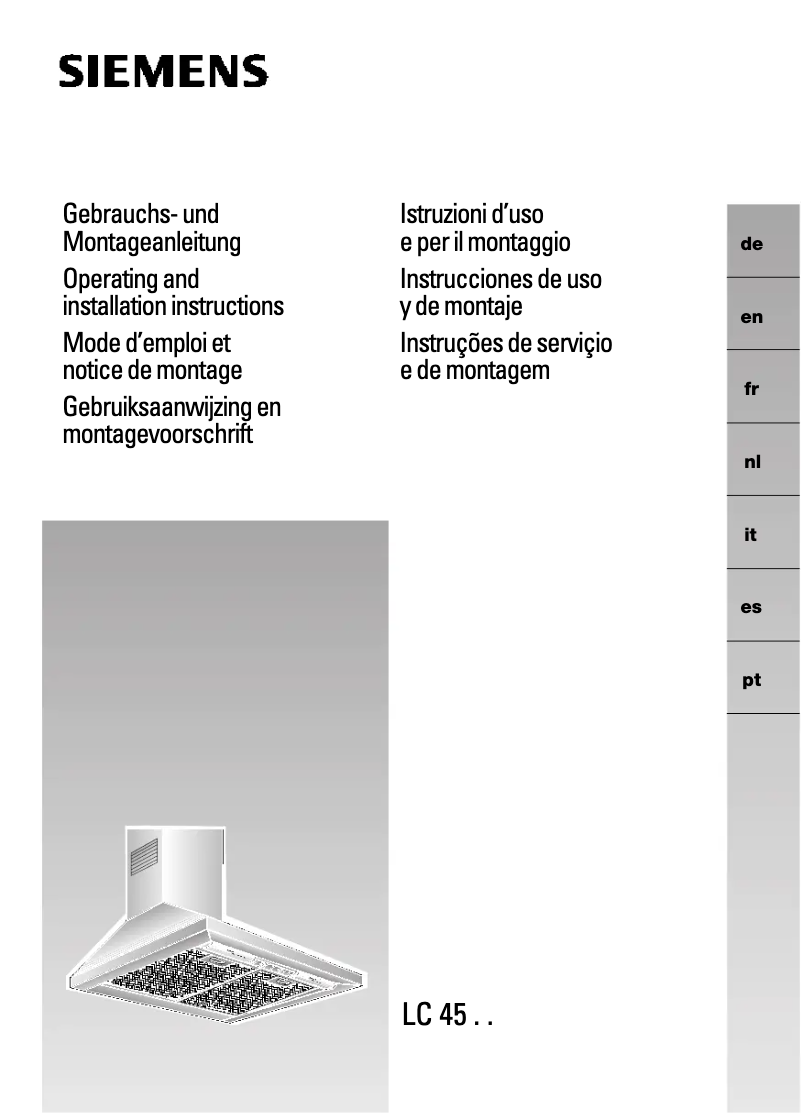 First page image of the manual for LC657WA20